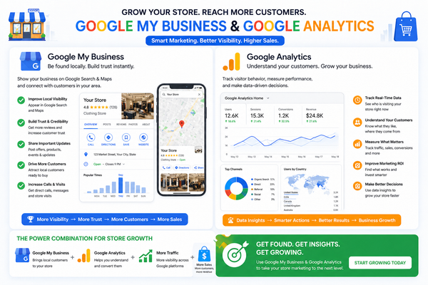 EFFECTIVE GUIDE FOR GOOGLE MY BUSINESS & GOOGLE ANALYTICS FOR STORE GROWTH