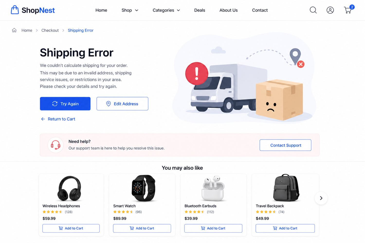 SHIPPING ERROR FIXING TOOLS
