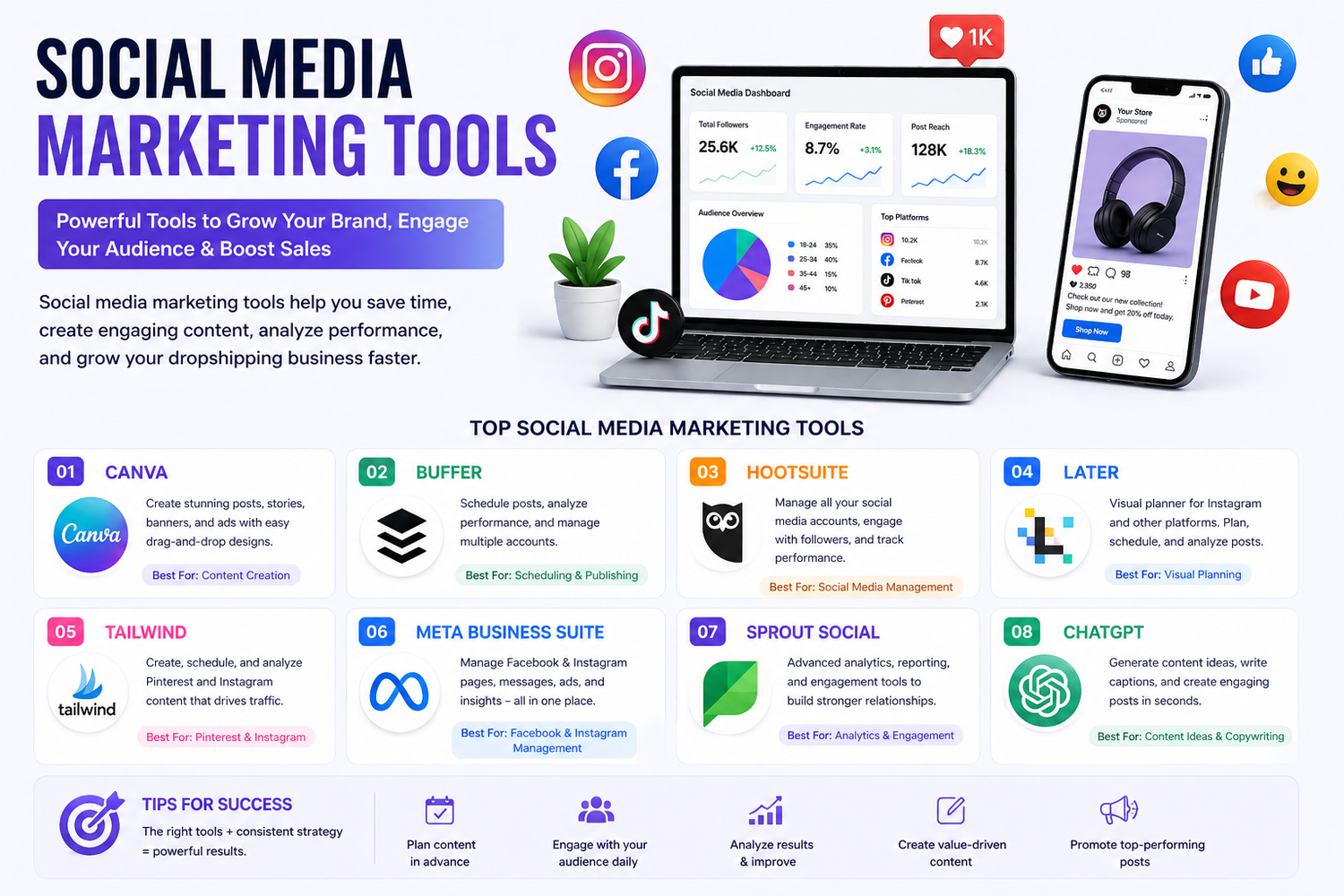 GUIDE FOR SOCIAL MEDIA MARKETING TOOLS FOR STORE SALES